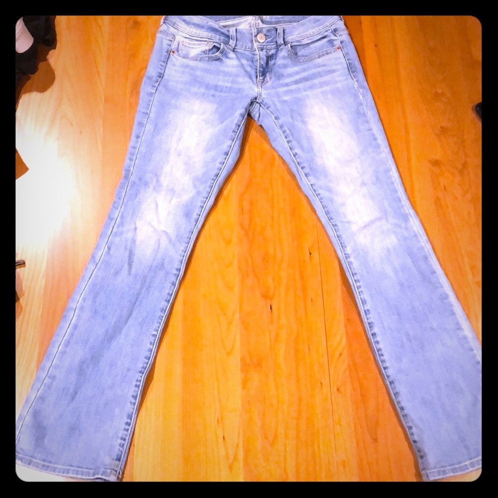 Lift wash boot cut jeans